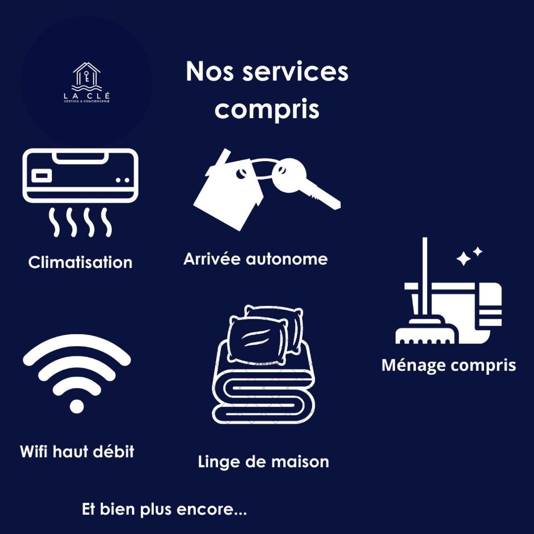 イエールLa Cle - Climatisation - Wifi - Parking Gratuit A Proximiteアパートメント エクステリア 写真
